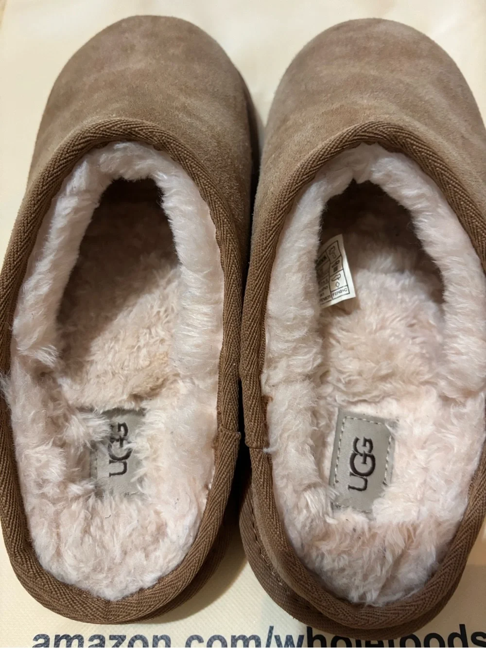 UGG kids Tasman Slip-On Slippers in Chestnut